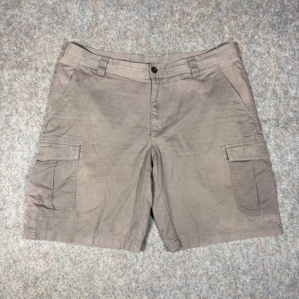 Columbia Cargo Shorts Mens 38 Brown XM4835 Cotton Twill Outdoor Utility Hiking